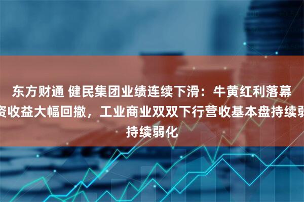 东方财通 健民集团业绩连续下滑：牛黄红利落幕投资收益大幅回撤，工业商业双双下行营收基本盘持续弱化